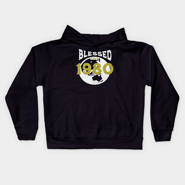 Blessed since 1980 Kids Hoodie by EndStrong